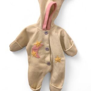 Cherokee Beige and Pink Kids Footie